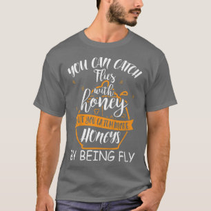 T-shirt Enfants Vous Pouvez Attraper Des Mouches Avec Du M