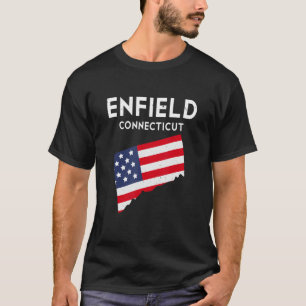 T-shirt Enfield Connecticut USA State America Travel Conne