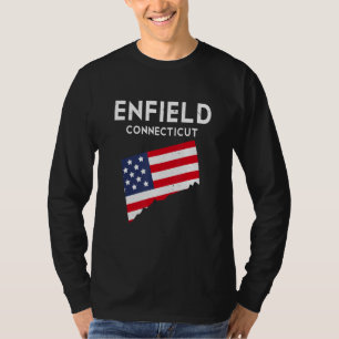 T-shirt Enfield Connecticut USA State America Travel Conne