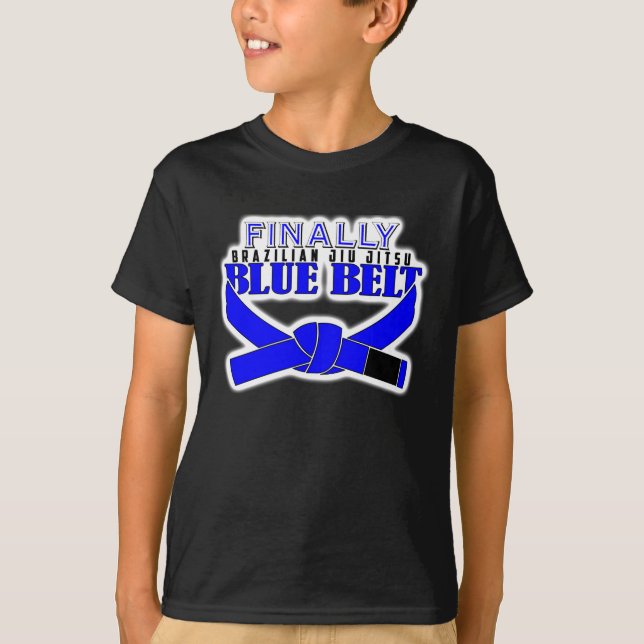 T-shirt Enfin BJJ Blue Belt !!! (Devant)