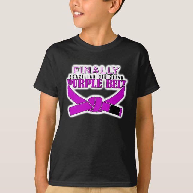 T-shirt Enfin BJJ Purple Belt !!! (Devant)