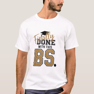 T-shirt Enfin Terminé Avec Cette Connerie De Diplôme Diplô