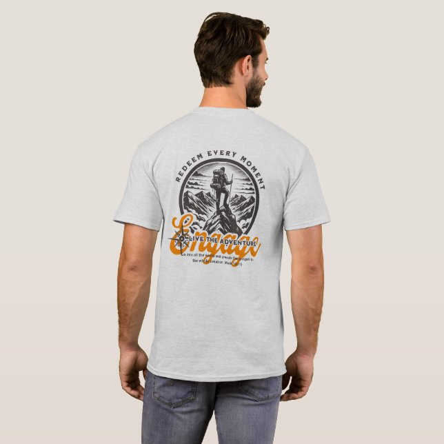 T-shirt Engager Orange (Dos entier)