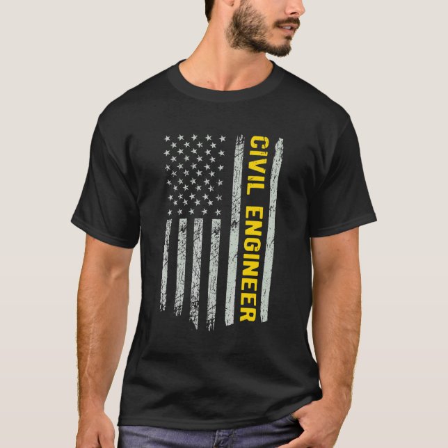 T-shirt Engineer  For Men Women Civil Engineer Humor Tee (Devant)