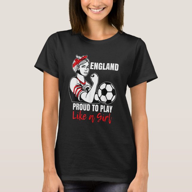 T-shirt England Womens Football Kit for Girls & Female Soc (Devant)