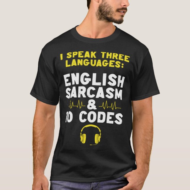 T-shirt English Sarcasm 10 Codes Dispatch Operator 911 Dis (Devant)