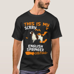 T-shirt English Springer Spaniel Costume Halloween Lazy Sc
