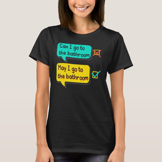 T-shirt English Teacher Grammar Teaching School Grammarian (Devant)