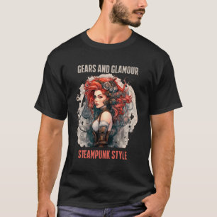 T-shirt Engrenages De Glamor Steampunk Diva