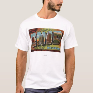T-shirt Enid, lettre ScenesEnid, OK d'OklahomaLarge
