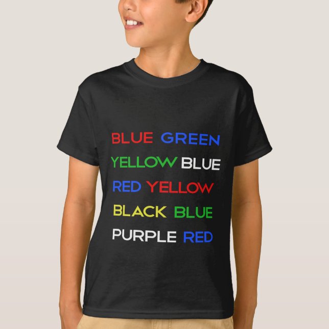 T-shirt Énigme de couleur (Devant)