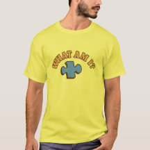 T-shirt énigme « Qu'est-ce que je suis ? » – Pièce