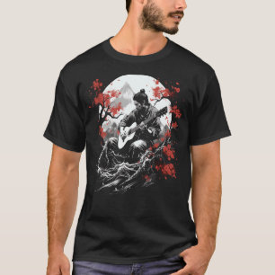 T-shirt Enka Musique japonaise de ballon Japon Guitariste