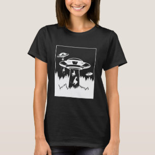 T-shirt Enlèvement de lama Alien Alpaca Sci-Fi OVNI Extrat