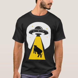 T-shirt Enlèvement de vache extraterrestre UFO vaisseau sp
