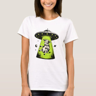 T-shirt Enlèvement de vache extraterrestre Weirdcore Surré