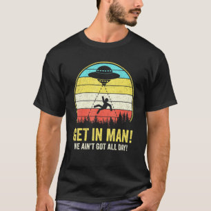 T-shirt Enlèvements d'Aliens entrer en homme Vintage Retro