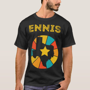 T-shirt Ennis Texas Vintage Souvenir déshabillé 1