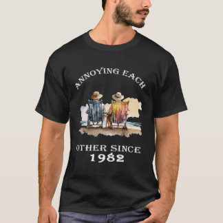 T-shirt Ennuyant L'Un L'Autre Depuis 1982 Funny Pun
