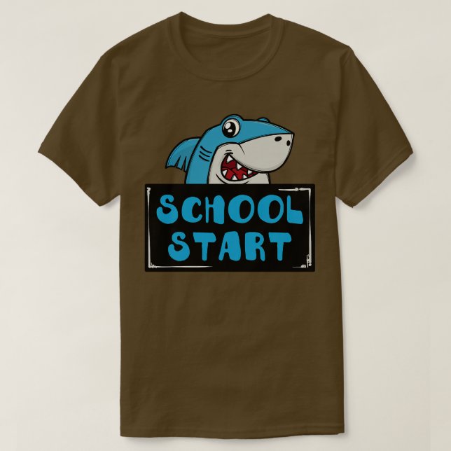 T-shirt Énoncé Stylisé Enfants Premier Jour Début De L'Éco (Design devant)
