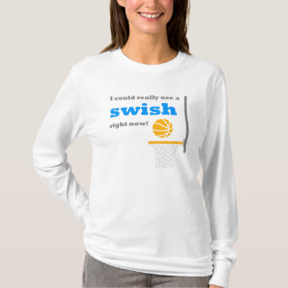 T-shirt Énonciation de motivation chic de basket-ball