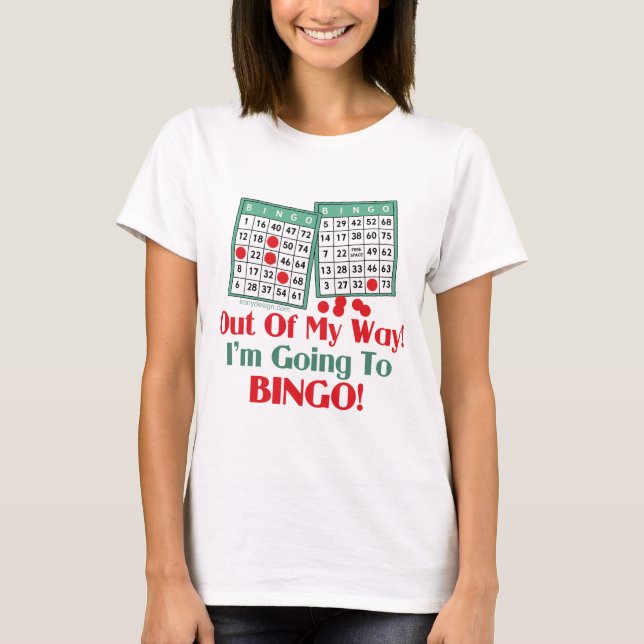 T-shirt Énonciation drôle de bingo-test (Devant)
