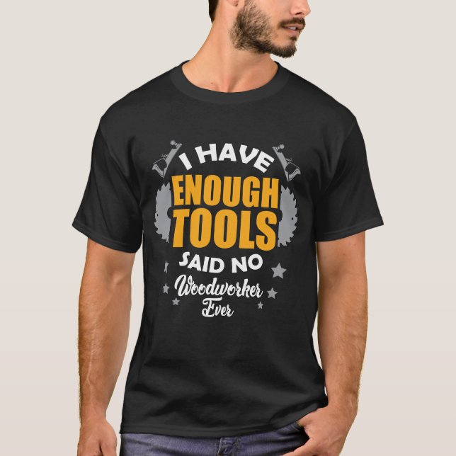 T-shirt Énonciation drôle de papa de travailleur du bois - (Devant)