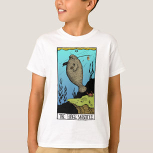 T-shirt énorme de lumière du lamantin des enfant