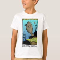 T-shirt énorme de lumière du lamantin des enfants