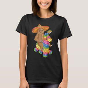 T-shirt Énorme Paresseux Pinata Taco Costume Cinco De Mayo