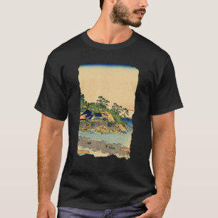 T-shirt Enoshima dans la province de Sagami Hokusai Retro 