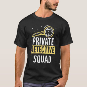 T-shirt Enquête d'espionnage de l'équipe de détective priv