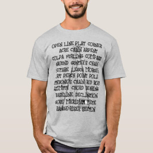 T-SHIRT ENQUÊTE SUR LE SURVEILLANT DES TERRES MESURE GÉOGR