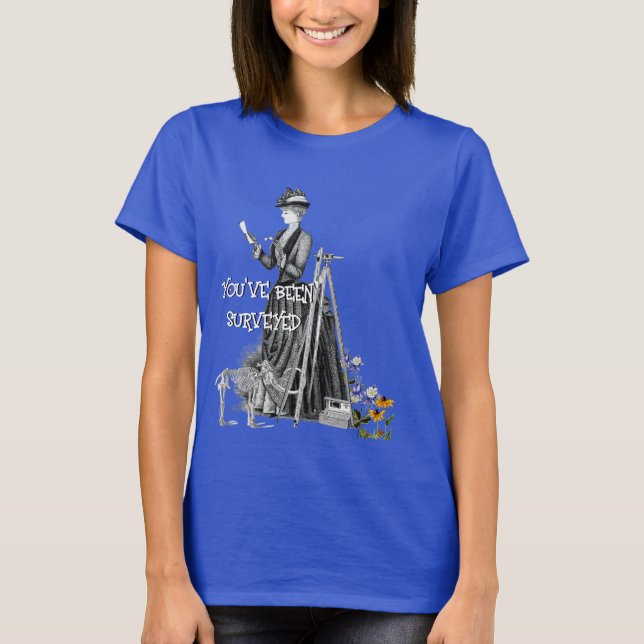 T-SHIRT ENQUÊTE SUR LES TERRES DES FEMMES ENQUÊTE SUR L'OU (Devant)