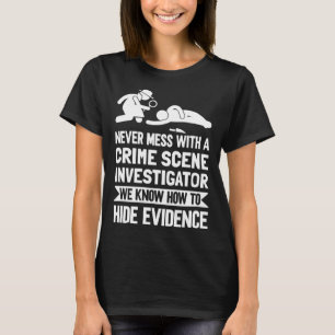 T-shirt Enquêteur sur la scène de crime rétro