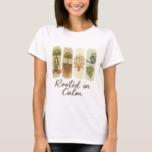 T-shirt Enraciné dans l'art de l'arbre du chakra calme