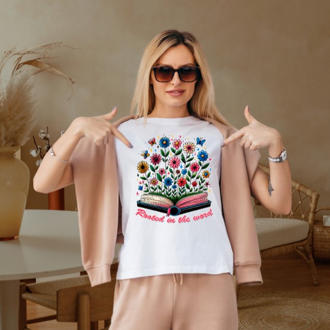 T-shirt Enraciné dans les mots (Créateur téléchargé)