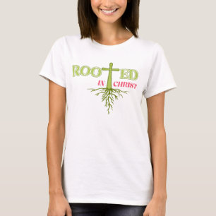 T-shirt Enracinés et ancrés dans le Christ : Tee - shirts 
