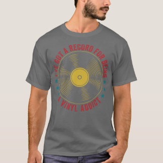 T-shirt Enregistrement Pour Aimer Vinyl Funny LP Lover Ret