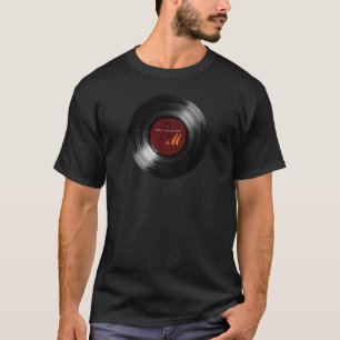 T-shirt enregistrement vinyle personnalisable