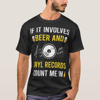 T-shirt Enregistrements De Bières Et De Vinyle