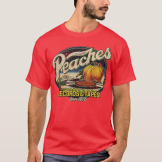 T-shirt Enregistrements de pêches bandes 1975 Tapestry