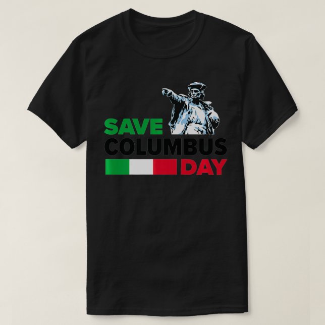 T-shirt Enregistrer Columbus Day Italian Pride Premium (Design devant)