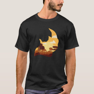 T-shirt Enregistrer Le Coucher De Soleil Du Rhino De Chubb