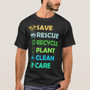 T-shirt Enregistrer les abeilles Secourir les animaux Recy