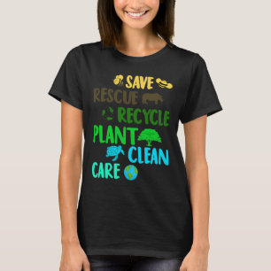 T-shirt Enregistrer les abeilles Secourir les animaux Recy