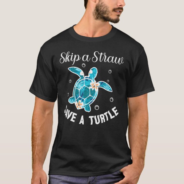 T-shirt Enregistrer les tortues Sea Retro Graphic Plus Tai (Devant)