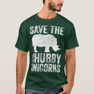 T-shirt Enregistrer Les Unicornes De Chubby Drôle 1