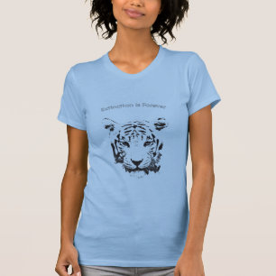 T-shirt Enregistrer l'extinction du tigre est pour toujour
