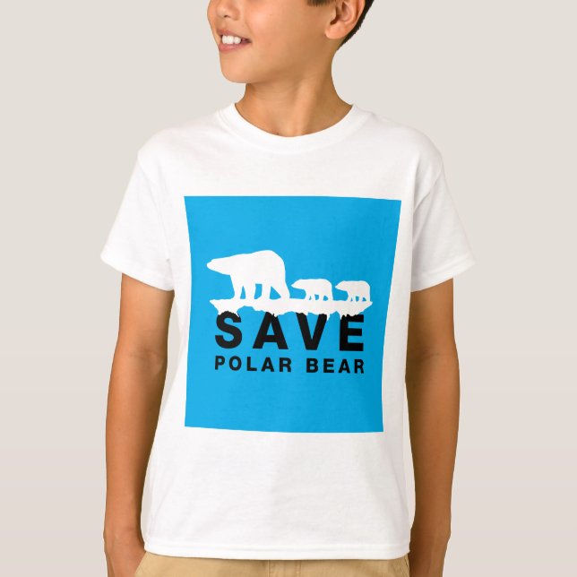 T-shirt Enregistrer l'ours polaire (Devant)